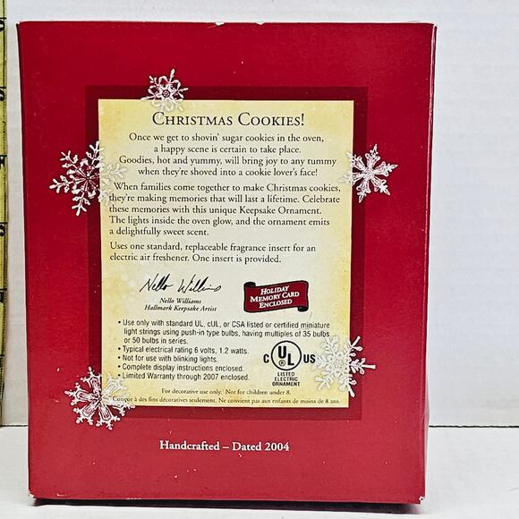 Hallmark Keepsake Ornament 2004 Christmas Cookies Oven Stove Magic Fragrance - Picture 5 of 6